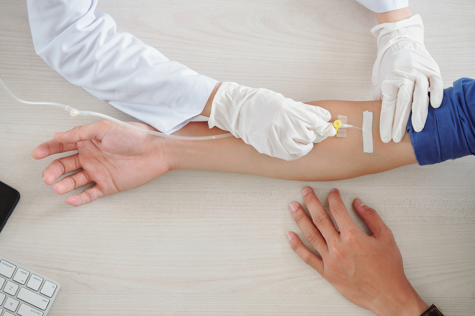 Patient Getting Infusion Therapy
